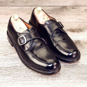 Allen Edmonds HALSTEAD Monkstrap 10.5 B Narrow Black * add $15 new Cedar Trees